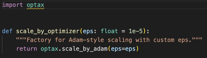 Base optim.py implementation